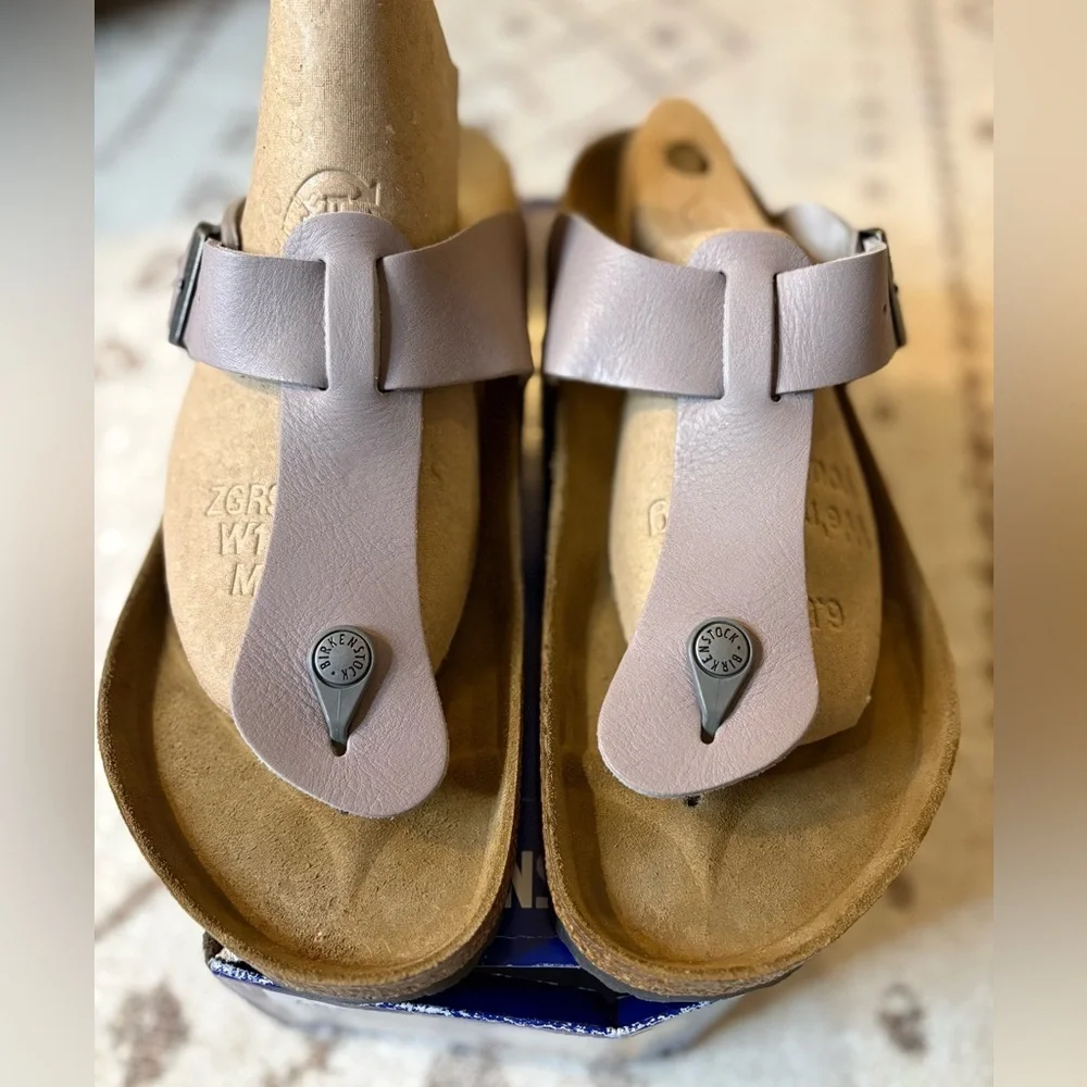 NIB Birkenstock Medina in Stone Coin size 45 - Picture 1 of 9